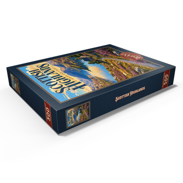Darstellung des Puzzle Motivs Scottish Highlands Scenic Light 500 Puzzle Schachtel Ansicht1