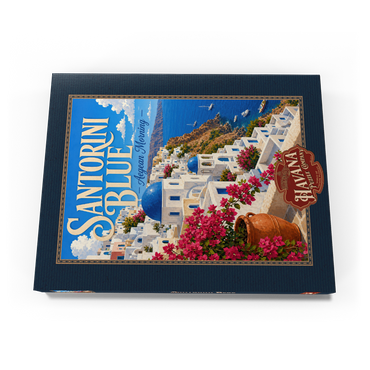 Darstellung des Puzzle Motivs Santorini Blue Aegean Morning 200 Puzzle Schachtel Ansicht3