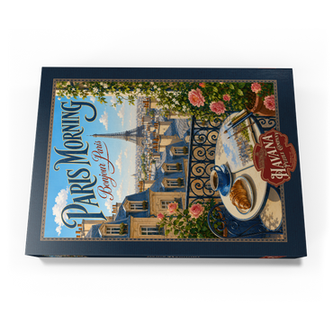 Darstellung des Puzzle Motivs Eiffel Tower Morning Romance 500 Puzzle Schachtel Ansicht3