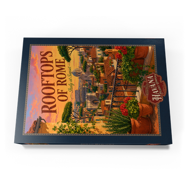 Darstellung des Puzzle Motivs Rome Rooftops Sunset Romance 500 Puzzle Schachtel Ansicht3