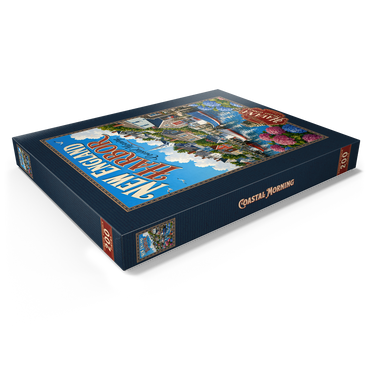 Darstellung des Puzzle Motivs New England Harbor Coastal Morning 200 Puzzle Schachtel Ansicht1