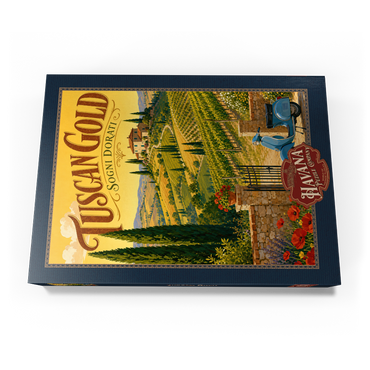 Darstellung des Puzzle Motivs Tuscan Vineyard Golden Romance 1000 Puzzle Schachtel Ansicht3