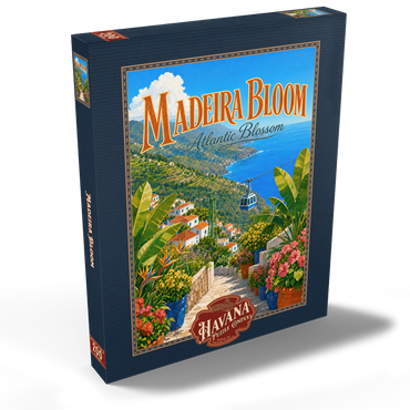 Darstellung des Puzzle Motivs Madeira Coastal Bloom Paradise 200 Puzzle Schachtel Ansicht2