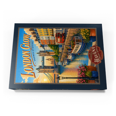 Darstellung des Puzzle Motivs London Thames Evening Glow 1000 Puzzle Schachtel Ansicht3