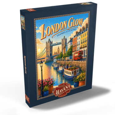 Darstellung des Puzzle Motivs London Thames Evening Glow 200 Puzzle Schachtel Ansicht2