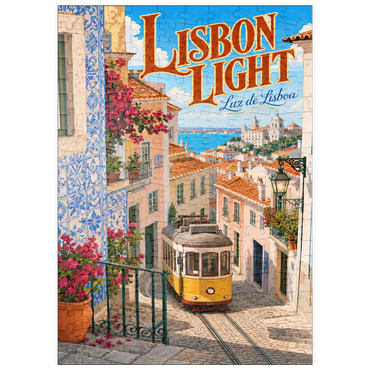 Darstellung des Puzzle Motivs puzzleplate Lisbon Tram Coastal Charm 200 Puzzle