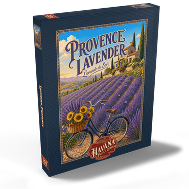 Darstellung des Puzzle Motivs Provence Lavender Sunset Charm 200 Puzzle Schachtel Ansicht2