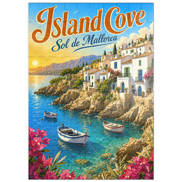 Darstellung des Puzzle Motivs puzzleplate Sol de Mallorca Coastal Sunset Charm 100 Puzzle