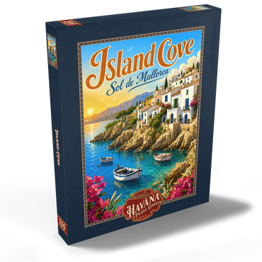 Darstellung des Puzzle Motivs Sol de Mallorca Coastal Sunset Charm 200 Puzzle Schachtel Ansicht2