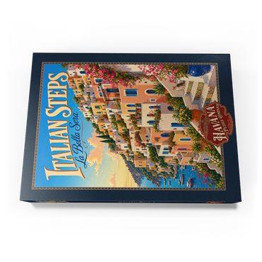 Darstellung des Puzzle Motivs Italian Steps Coastal Sunset Charm 500 Puzzle Schachtel Ansicht3