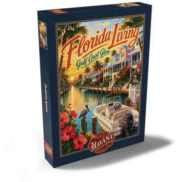 Darstellung des Puzzle Motivs Florida Gulf Coast Sunset Serenity 1000 Puzzle Schachtel Ansicht2