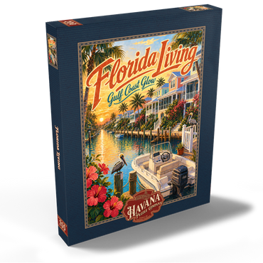 Darstellung des Puzzle Motivs Florida Gulf Coast Sunset Serenity 200 Puzzle Schachtel Ansicht2