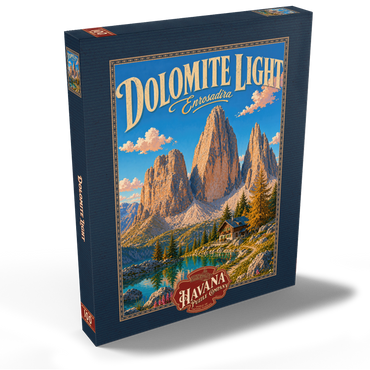 Darstellung des Puzzle Motivs Dolomites Alpine Lake Serenity 100 Puzzle Schachtel Ansicht2