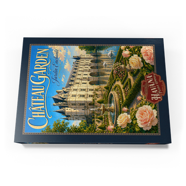 Darstellung des Puzzle Motivs Chateau Garden Enchanted Elegance 1000 Puzzle Schachtel Ansicht3