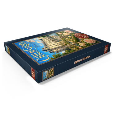 Darstellung des Puzzle Motivs Chateau Garden Enchanted Elegance 100 Puzzle Schachtel Ansicht1