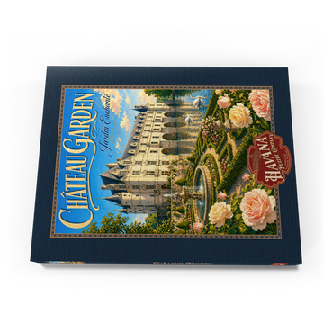 Darstellung des Puzzle Motivs Chateau Garden Enchanted Elegance 100 Puzzle Schachtel Ansicht3