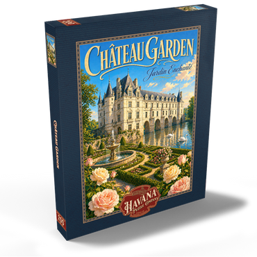 Darstellung des Puzzle Motivs Chateau Garden Enchanted Elegance 200 Puzzle Schachtel Ansicht2