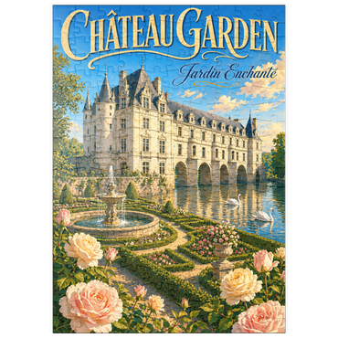 Darstellung des Puzzle Motivs puzzleplate Chateau Garden Enchanted Elegance 200 Puzzle