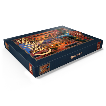 Darstellung des Puzzle Motivs Venice Canal Evening Romance 100 Puzzle Schachtel Ansicht1