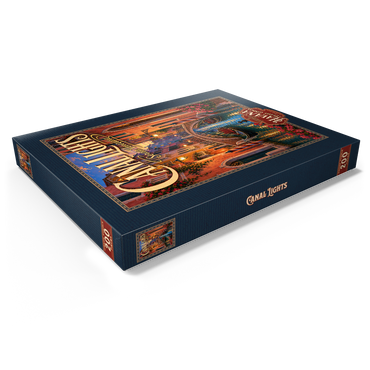 Darstellung des Puzzle Motivs Venice Canal Evening Romance 200 Puzzle Schachtel Ansicht1