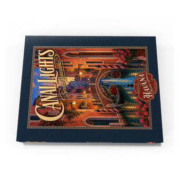 Darstellung des Puzzle Motivs Venice Canal Evening Romance 200 Puzzle Schachtel Ansicht3