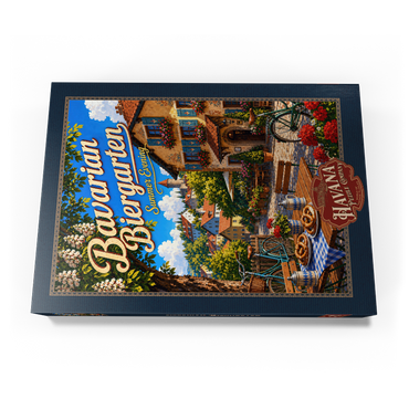 Darstellung des Puzzle Motivs Bavarian Biergarten Summer Evening Charm 500 Puzzle Schachtel Ansicht3