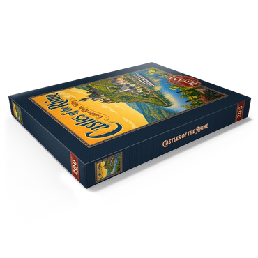 Darstellung des Puzzle Motivs Rhine Valley Castles Golden Splendor 200 Puzzle Schachtel Ansicht1