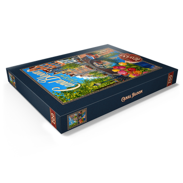 Darstellung des Puzzle Motivs Amsterdam Canal Spring Bloom 200 Puzzle Schachtel Ansicht1