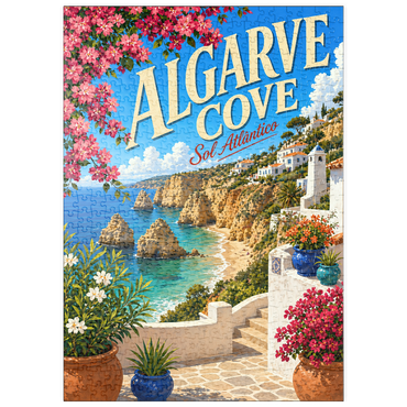 Darstellung des Puzzle Motivs puzzleplate Algarve Cove Coastal Paradise 500 Puzzle