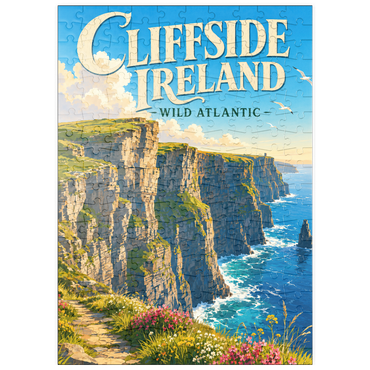 Darstellung des Puzzle Motivs puzzleplate Ireland Cliffside Wild Atlantic Beauty 200 Puzzle