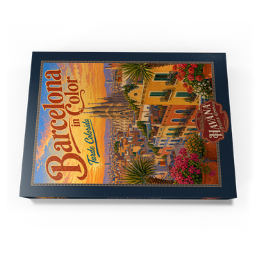 Darstellung des Puzzle Motivs Sagrada Familia Sunset Splendor 500 Puzzle Schachtel Ansicht3