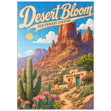 Darstellung des Puzzle Motivs puzzleplate Desert Bloom Serene Southwest Beauty 200 Puzzle