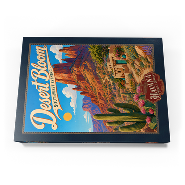 Darstellung des Puzzle Motivs Desert Bloom Serene Southwest Beauty 500 Puzzle Schachtel Ansicht3