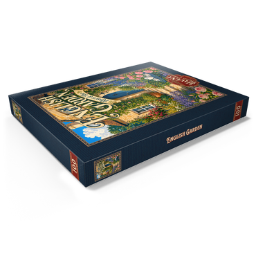 Darstellung des Puzzle Motivs English Garden Roses Tea Charm 100 Puzzle Schachtel Ansicht1
