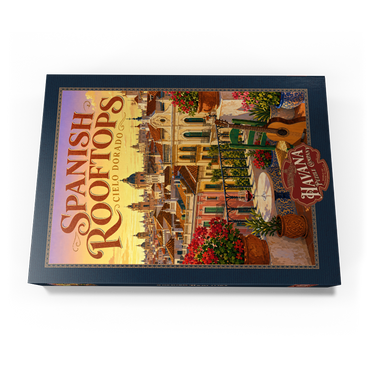 Darstellung des Puzzle Motivs Spanish Rooftops Golden Sunset Charm 1000 Puzzle Schachtel Ansicht3