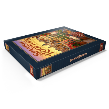 Darstellung des Puzzle Motivs Spanish Rooftops Golden Sunset Charm 100 Puzzle Schachtel Ansicht1