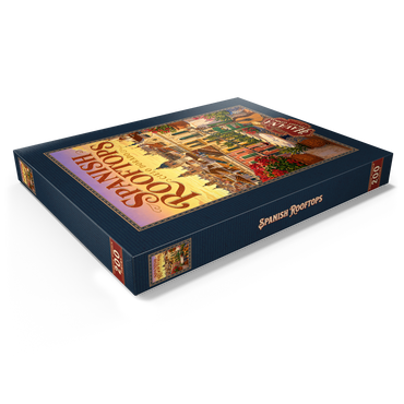 Darstellung des Puzzle Motivs Spanish Rooftops Golden Sunset Charm 200 Puzzle Schachtel Ansicht1