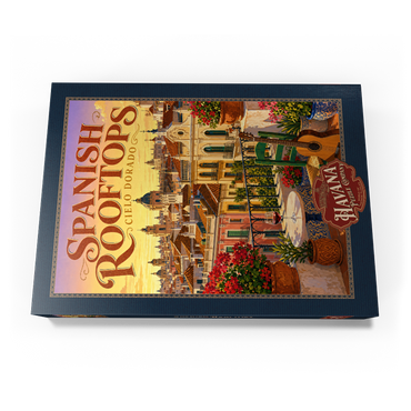 Darstellung des Puzzle Motivs Spanish Rooftops Golden Sunset Charm 500 Puzzle Schachtel Ansicht3