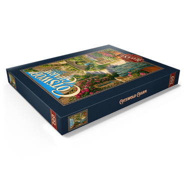 Darstellung des Puzzle Motivs Cotswold Village Honey Stone Charm 200 Puzzle Schachtel Ansicht1