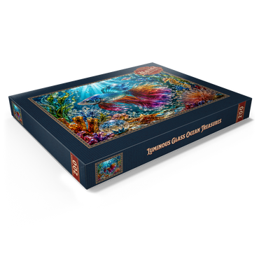 Darstellung des Puzzle Motivs Luminous Glass Ocean Treasures 200 Puzzle Schachtel Ansicht1