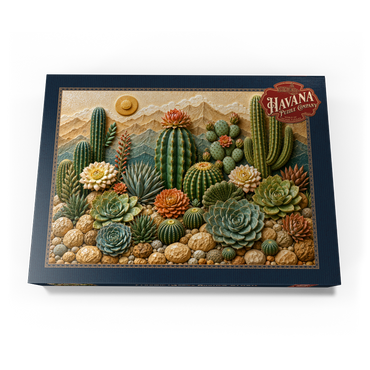 Darstellung des Puzzle Motivs Ceramic Cactus Garden Bloom 1000 Puzzle Schachtel Ansicht3