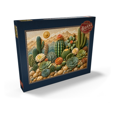 Darstellung des Puzzle Motivs Ceramic Cactus Garden Bloom 100 Puzzle Schachtel Ansicht2