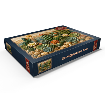 Darstellung des Puzzle Motivs Ceramic Cactus Garden Bloom 500 Puzzle Schachtel Ansicht1
