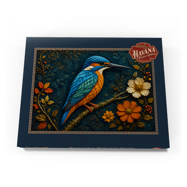 Darstellung des Puzzle Motivs Autumn Leaf Kingfisher Garden 200 Puzzle Schachtel Ansicht3