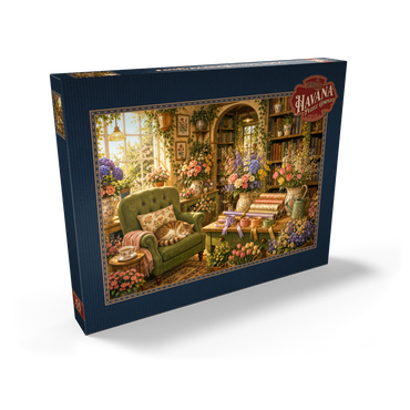 Darstellung des Puzzle Motivs Secret Flower Bookshop Corner 100 Puzzle Schachtel Ansicht2