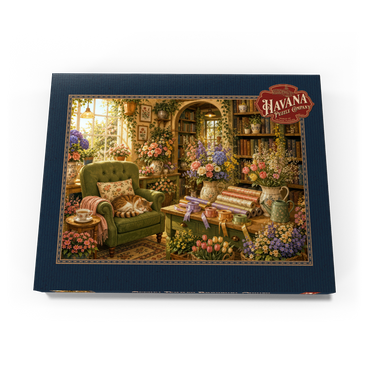 Darstellung des Puzzle Motivs Secret Flower Bookshop Corner 200 Puzzle Schachtel Ansicht3