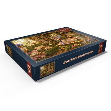 Darstellung des Puzzle Motivs Secret Flower Bookshop Corner 500 Puzzle Schachtel Ansicht1
