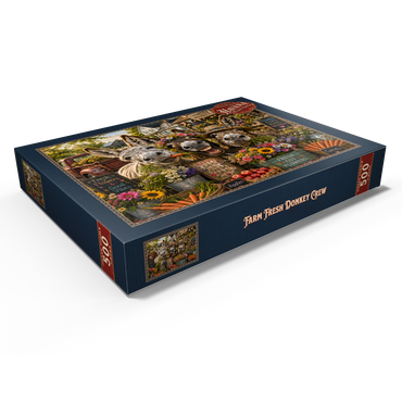 Darstellung des Puzzle Motivs Farm Fresh Donkey Crew 500 Puzzle Schachtel Ansicht1