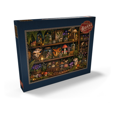 Darstellung des Puzzle Motivs Mushroom Forest Botanical Shelf 100 Puzzle Schachtel Ansicht2