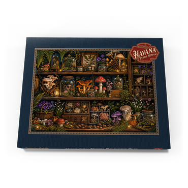 Darstellung des Puzzle Motivs Mushroom Forest Botanical Shelf 100 Puzzle Schachtel Ansicht3